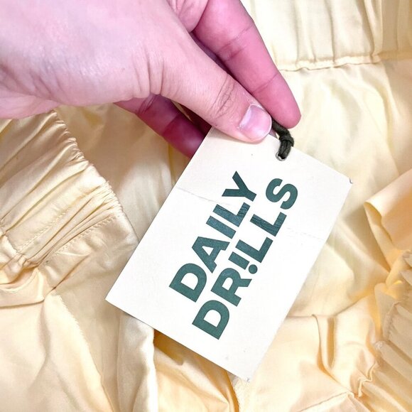 NWT Daily Drills Poplin Resort Boxer Pants Light Yellow Size L - Picture 4 of 5